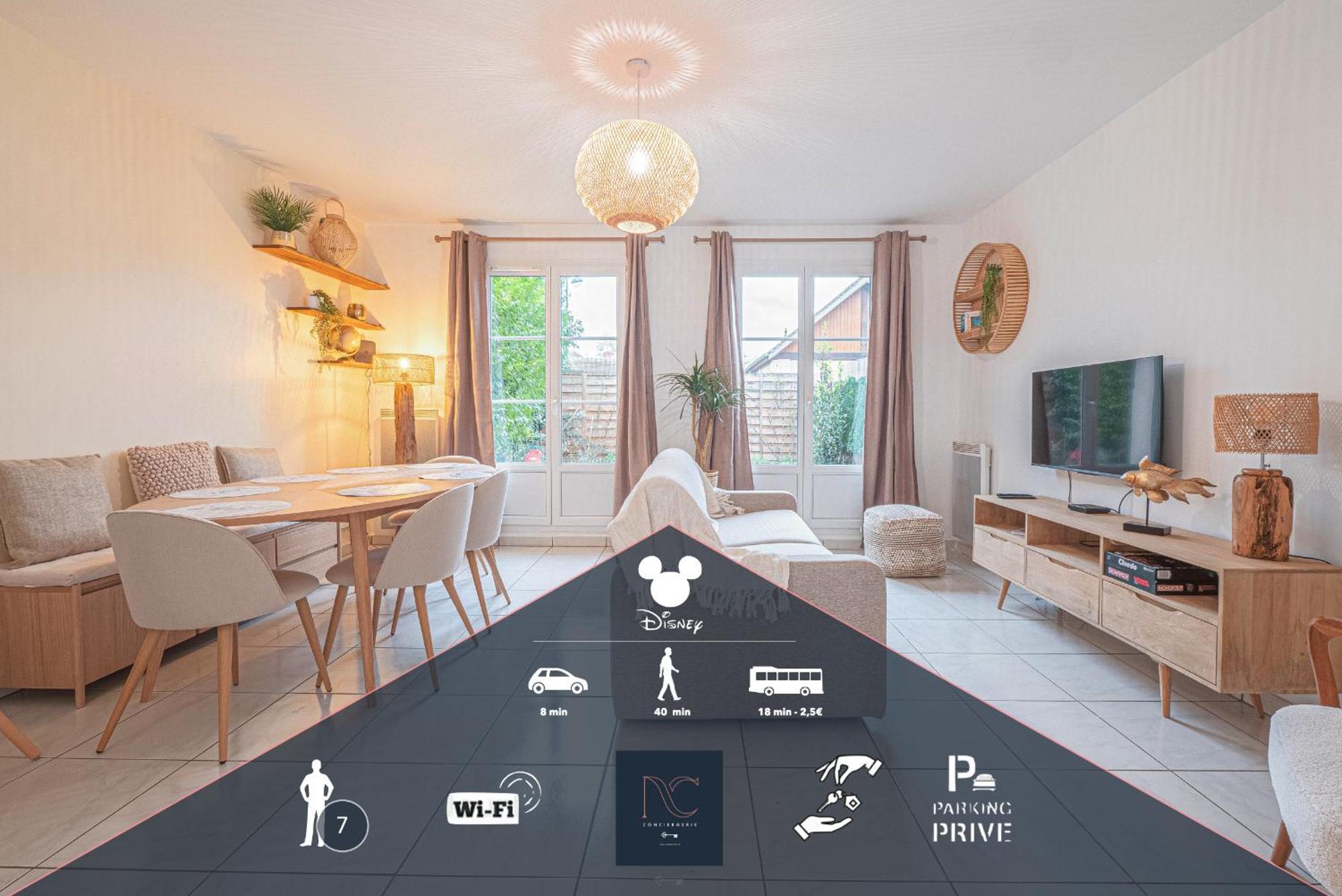 *Disneyland-Paris* 7Pers, Wifi, Parking Байи-Романвилие Екстериор снимка